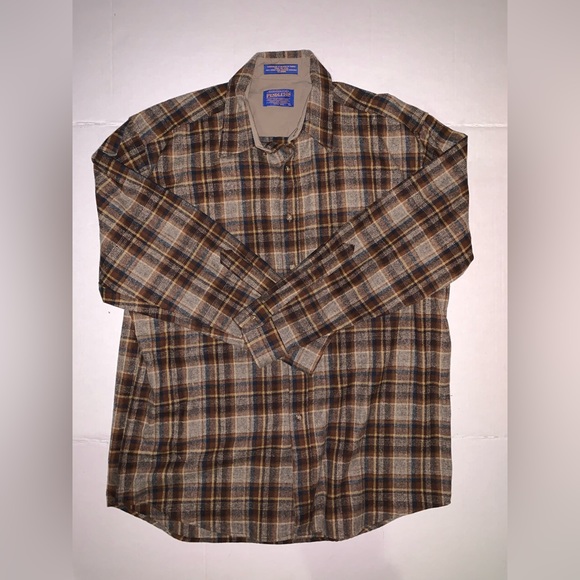 Pendleton Shirts Vintage Pendelton 0 Pure Virgin Wool Plaid Flannel